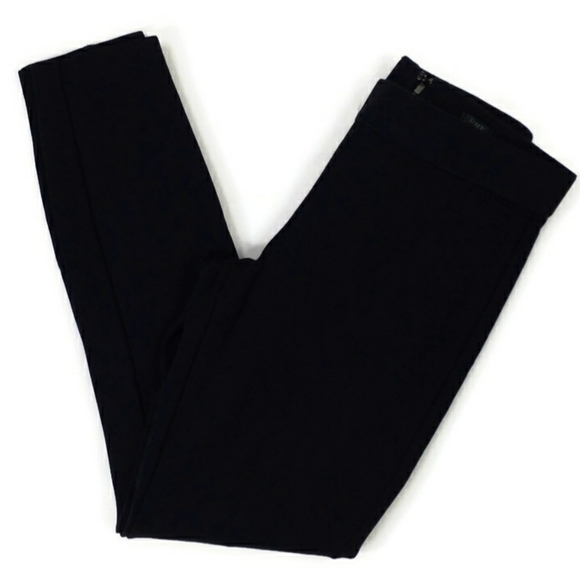 J Crew 31090 Black Exposed Zipper Fitted Tapered Pixie Pants Womens 0S - Picture 5 of 11